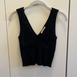 Madewell Plunge V-neck Sweater tank- M